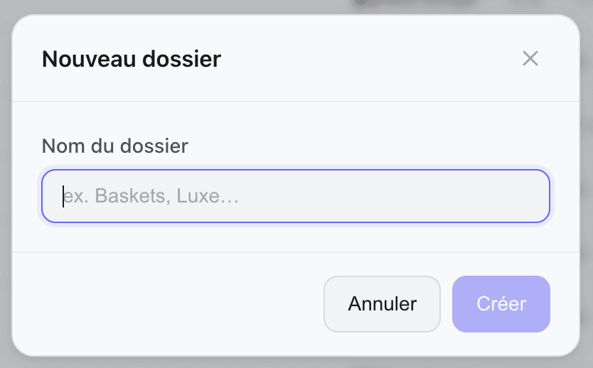 Drag and drop filter into a folder in the Kops filter list